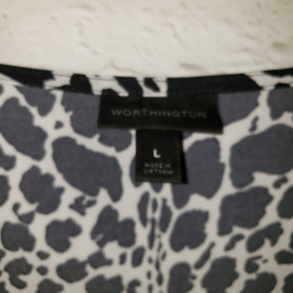 Worthington Sleeveless Dress Animal Print - Picture 7 of 8